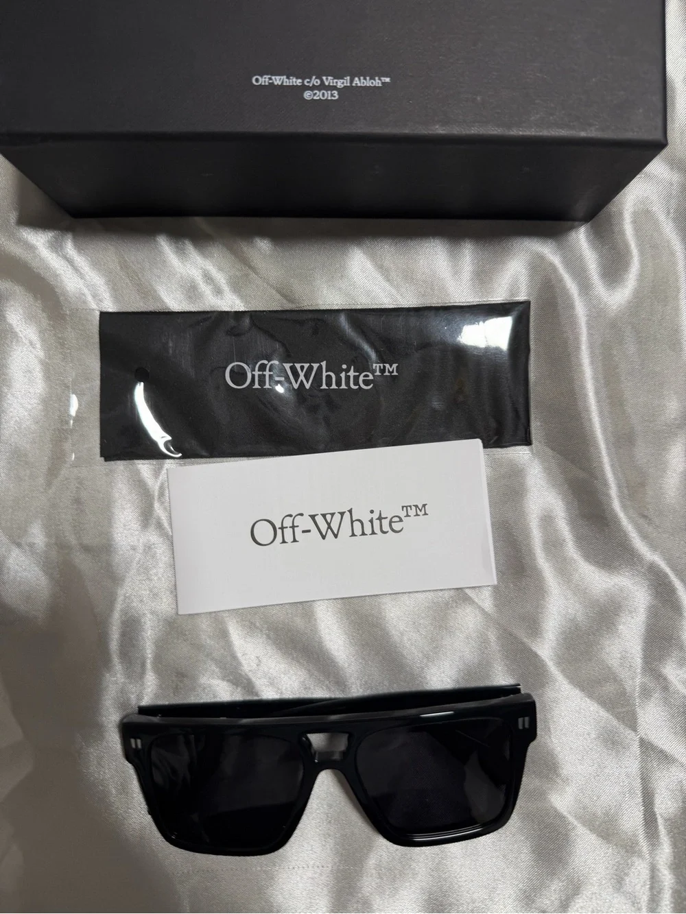 Off White Black Square Sunglasses Everything Included In Photo Popular Style